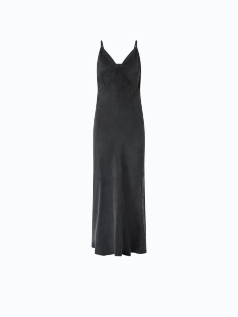 PINKO MIDI SLIP DRESS WITH REMOVABLE LOVE BIRDS LOGO