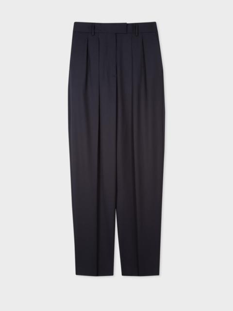 A Suit To Travel In - Double-Pleat Cropped Travel Pants