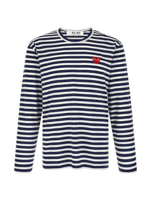 Comme des Garçons PLAY Striped T-Shirt With Heart Patch