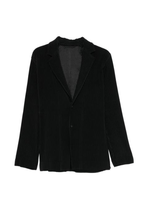 ISSEY MIYAKE pleated button blazer