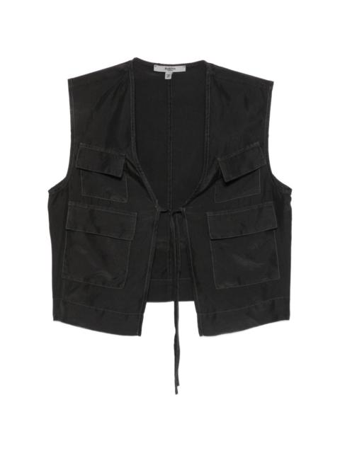 BARENA Multi Pura silk vest