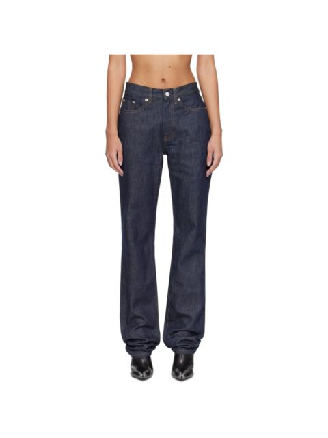 AMI Paris Indigo Straight-Fit Jeans | REVERSIBLE