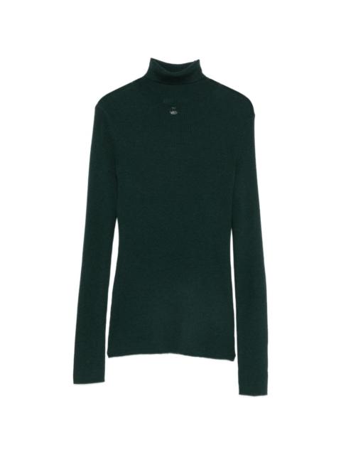 maje ribbed-knit roll-neck sweater