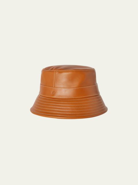Loro Piana Mina Leather Bucket Hat