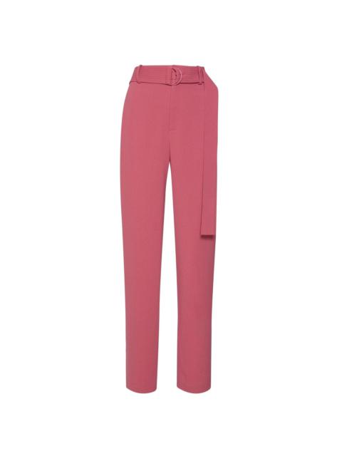 LAPOINTE Pebble Crepe Belted Trouser