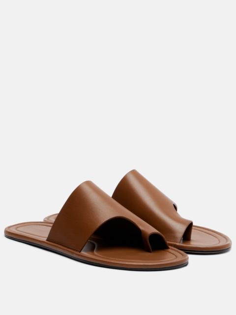 The Row Malick Thong leather sandals