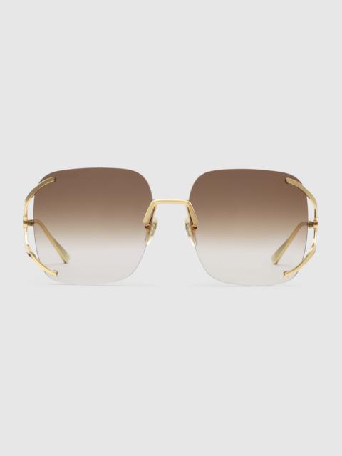 GUCCI GG0646S Square metal sunglasses