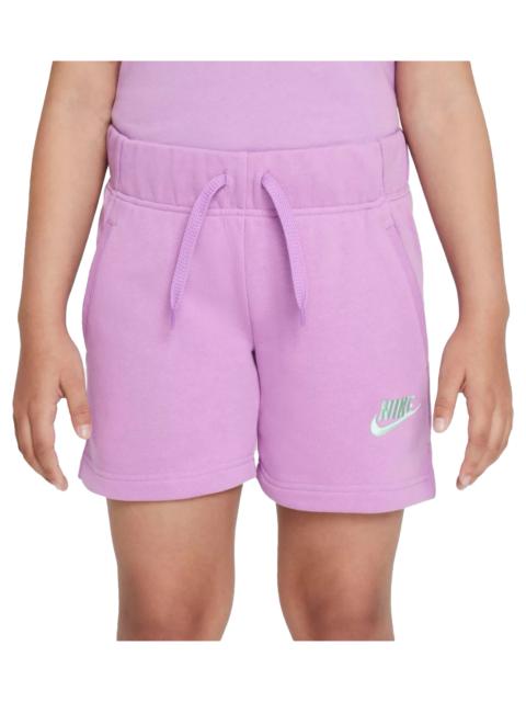 Nike Sportswear Club French Terry Shorts GS "Violet Shock / Mint Foam" DA1405 591