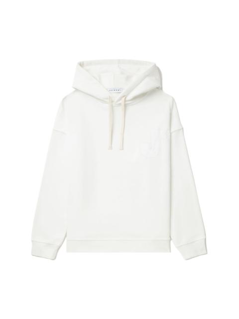 slogan-print cotton hoodie