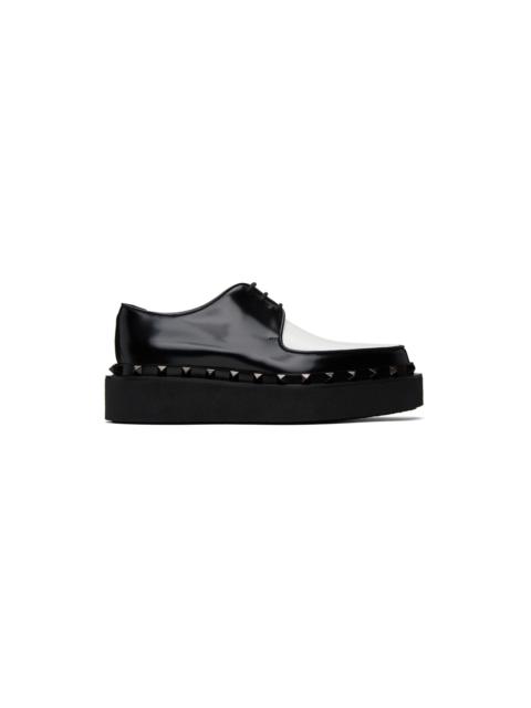 Valentino Black & White Rockstud M-Way Derbys