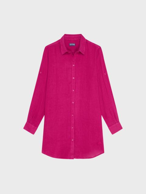 Vilebrequin WOMEN LINEN SHIRT DRESS SOLID