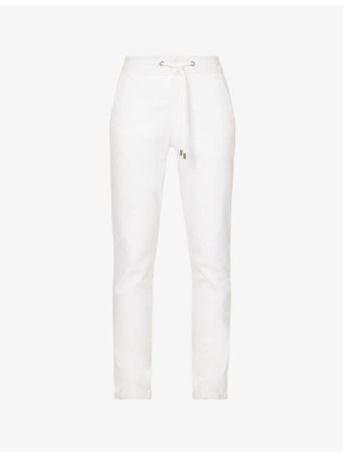 PAIGE Fraser drawstring-waistband slim-fit stretch-woven trousers