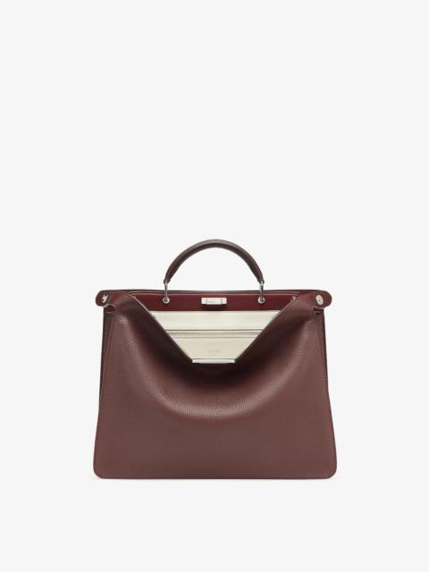 FENDI Dark red leather bag