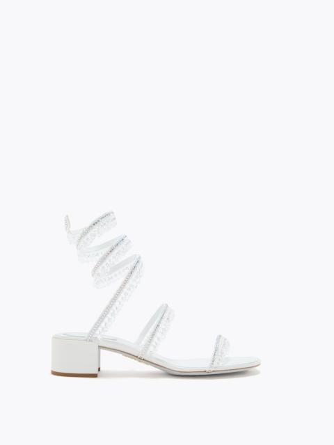 RENE CAOVILLA CHANDELIER WHITE SANDAL 40