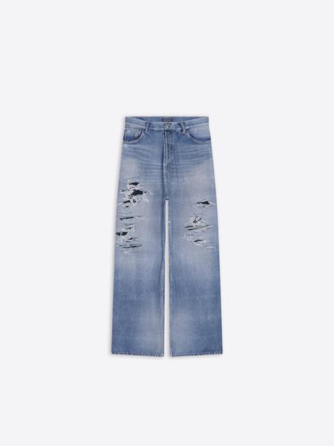 Men's Trompe L'œil Pants in Blue