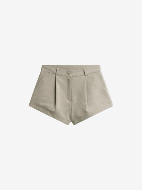 The Frankie Shop Silves Stitch Hot Pants - Taupe