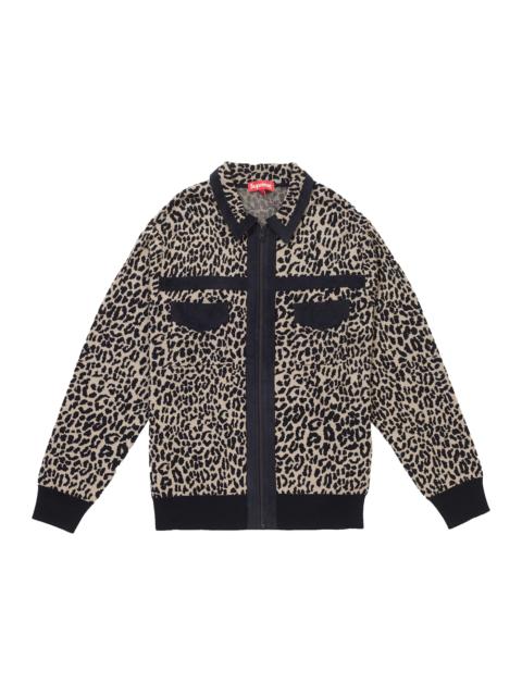 Supreme Supreme Stars Zip Up Sweater Polo Black | REVERSIBLE