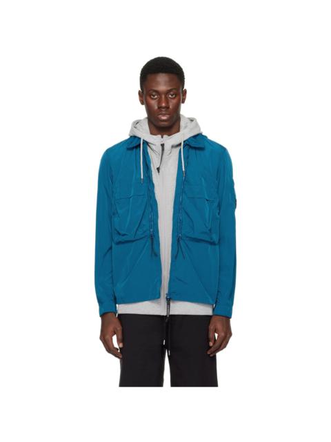 Blue Hooded Jacket