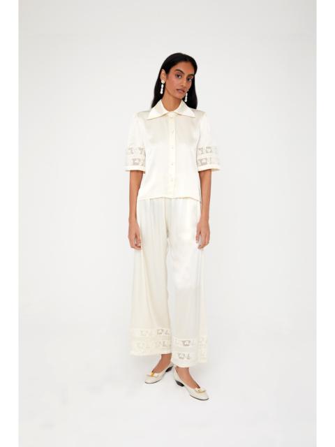 SHRIMPS Libra Trousers - Ivory/Off-white