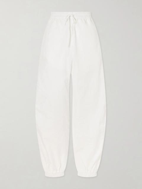 RÓHE Crinkled Cotton-blend Tapered Pants