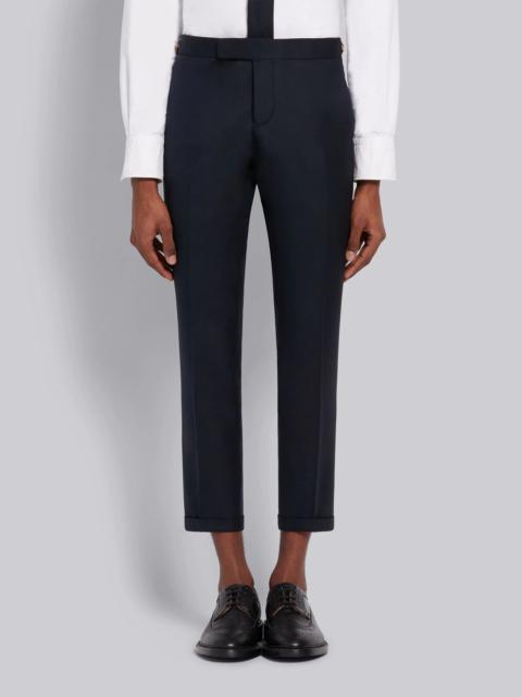 Thom Browne Navy Super 120s Wool Twill Side Tab Trouser