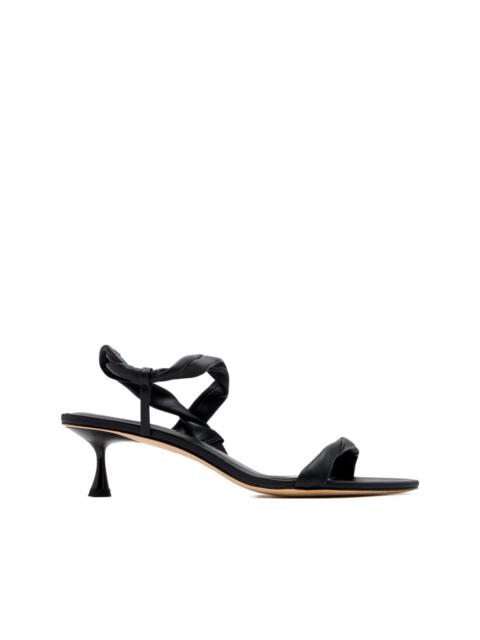 Studio Amelia 50mm twisted leather sandals