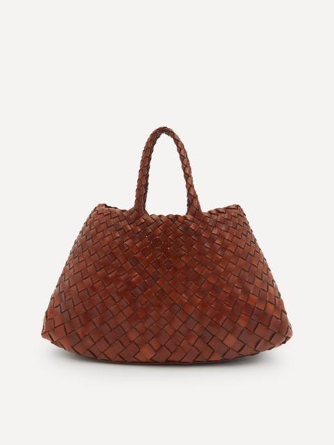 DRAGON DIFFUSION Small Santa Croce Woven Leather Bag