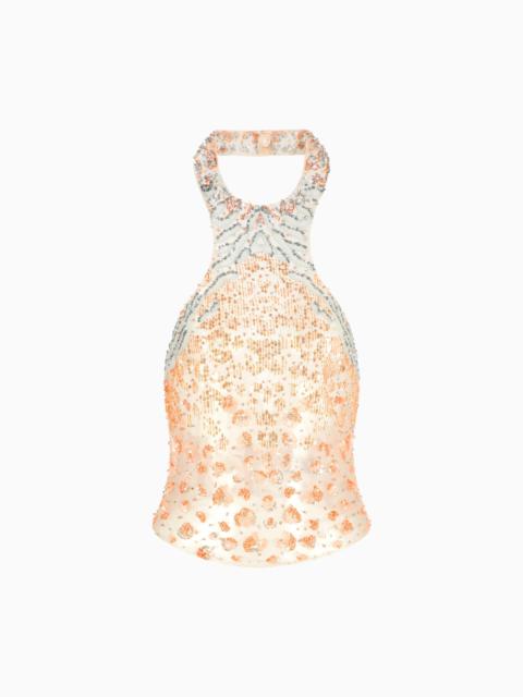 GIORGIO ARMANI EMBROIDERED TULLE TOP