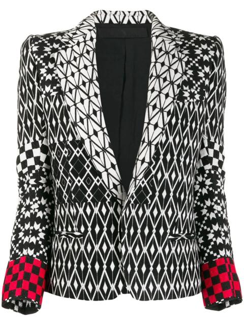 Haider Ackermann pattern mix blazer