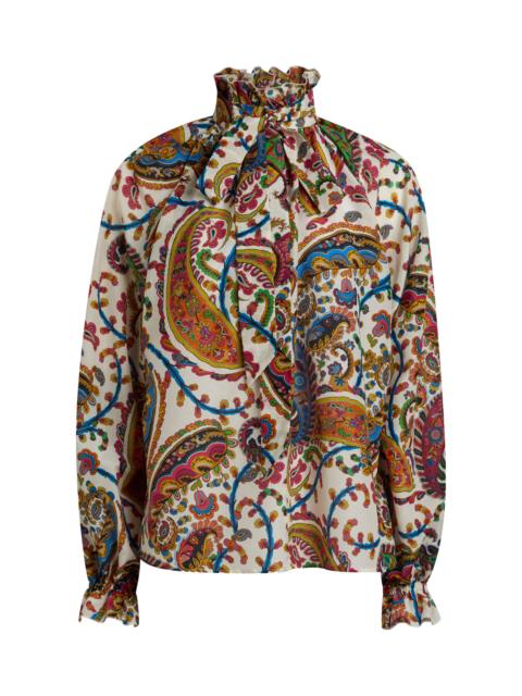 Etro Scarf-Detailed Top print