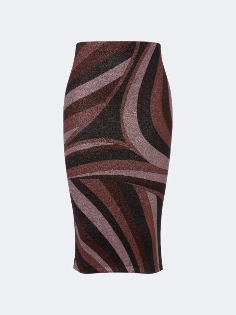 PUCCI Iride Lurex® jersey pencil skirt