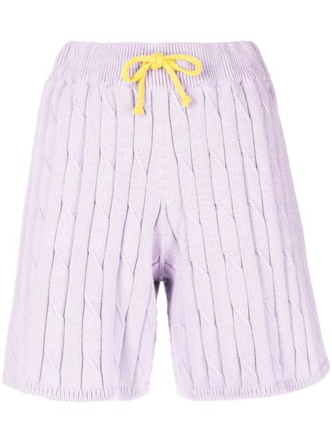 Joshua Sanders cable-knit drawstring shorts