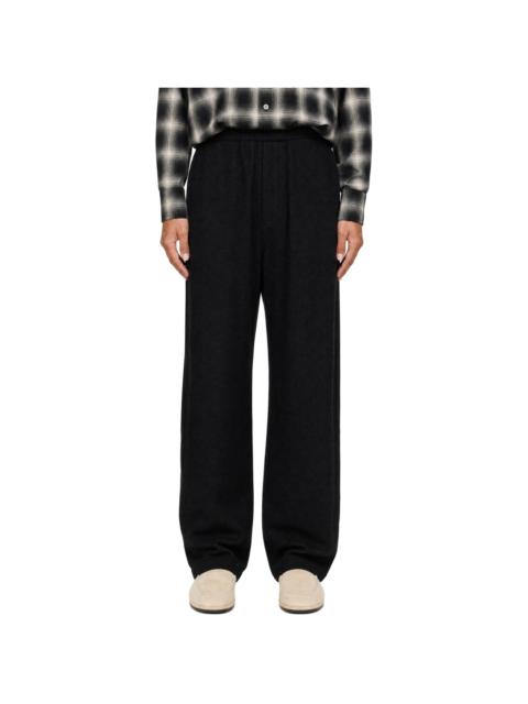 ssstein Black Fleece Twist Trousers