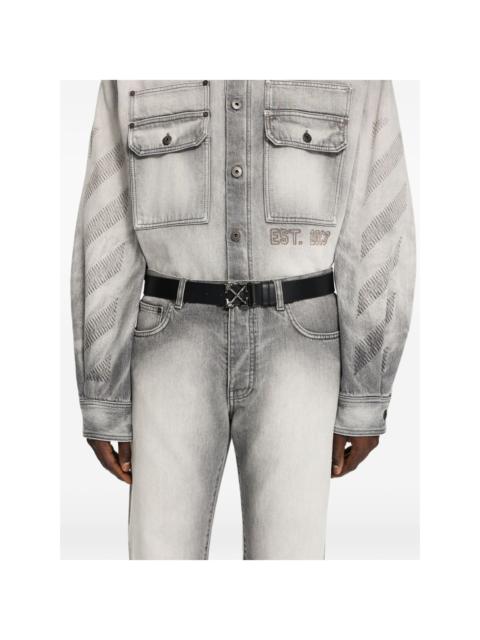 Off-White arrow buckle leather belt