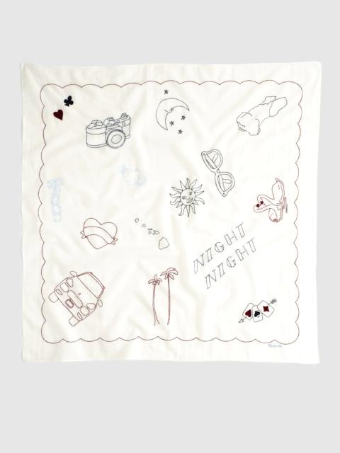 Madewell Embroidered Bandana in Cotton