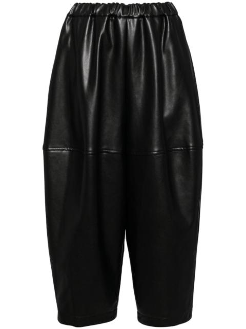 Faux leather baloon trousers