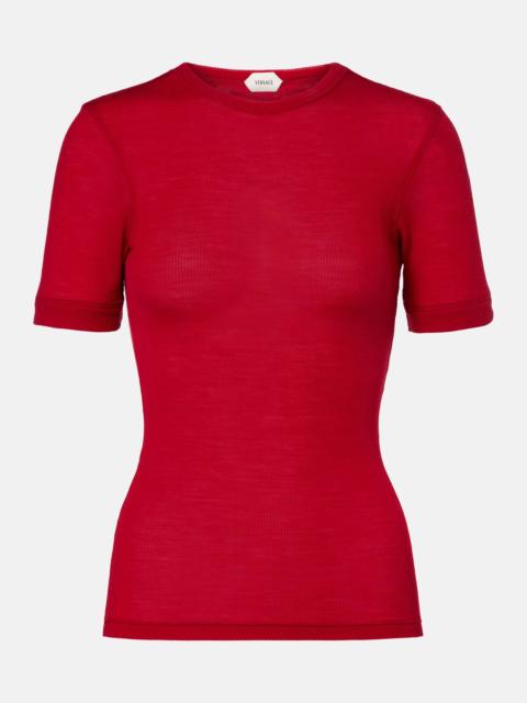 VERSACE Medusa virgin wool T-shirt