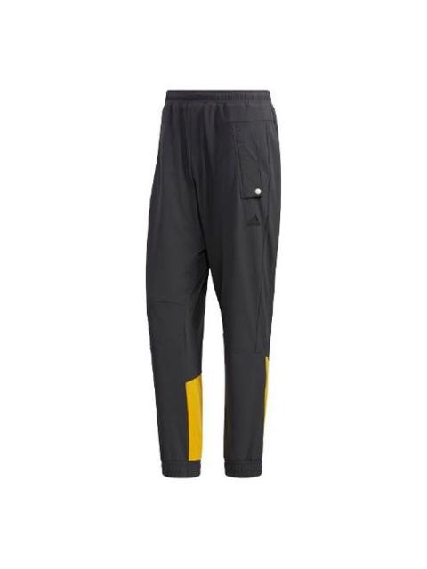 Men's adidas Cb Woven Pants Contrasting Colors Bundle Feet Sports Pants/Trousers/Joggers Gray GP6400