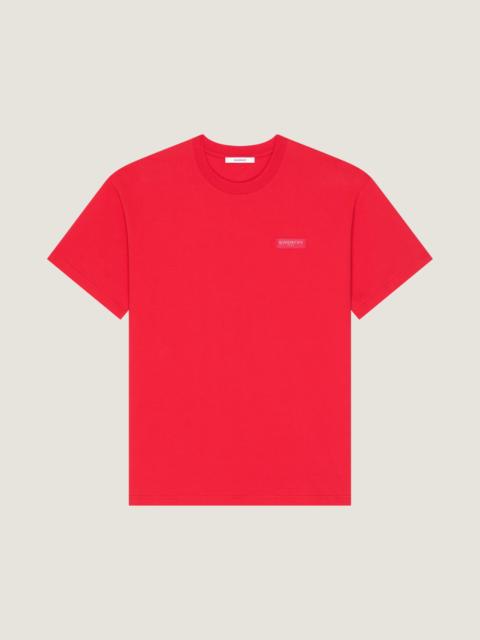 Givenchy T-SHIRT IN COTTON WITH GIVENCHY PARIS GROS GRAIN