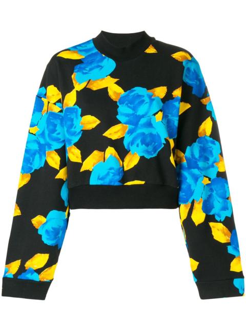 MSGM cropped jersey sweater