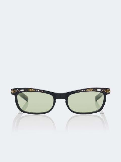 Valentino La Coureuse embellished rectangular sunglasses