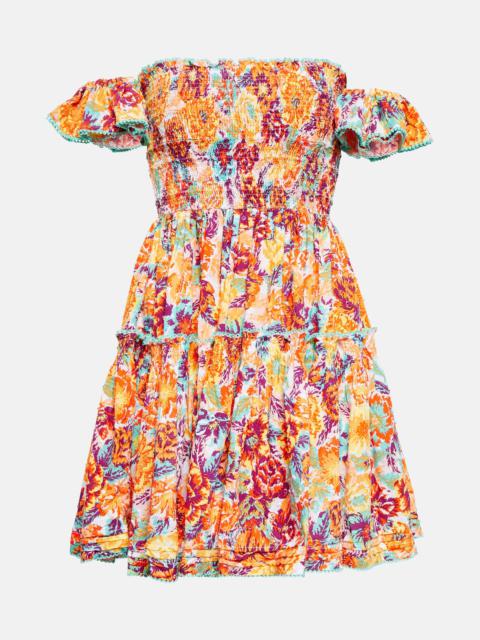 Poupette St Barth Aurora floral cotton minidress