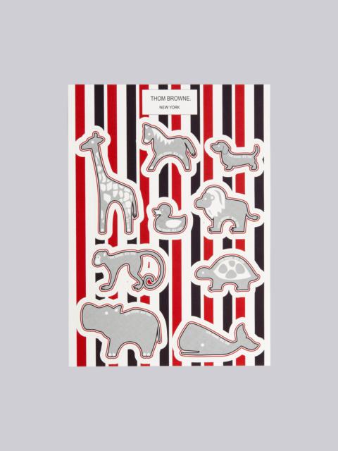 Thom Browne Tricolor Animal Icon Sticker Set