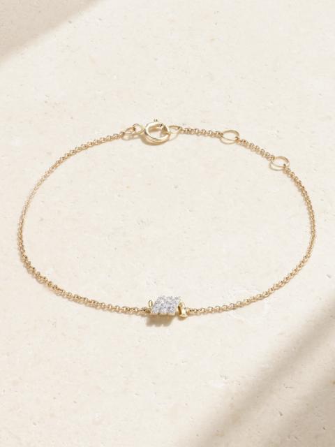 STONE AND STRAND Twinkling Twine 10-karat Gold Diamond Bracelet