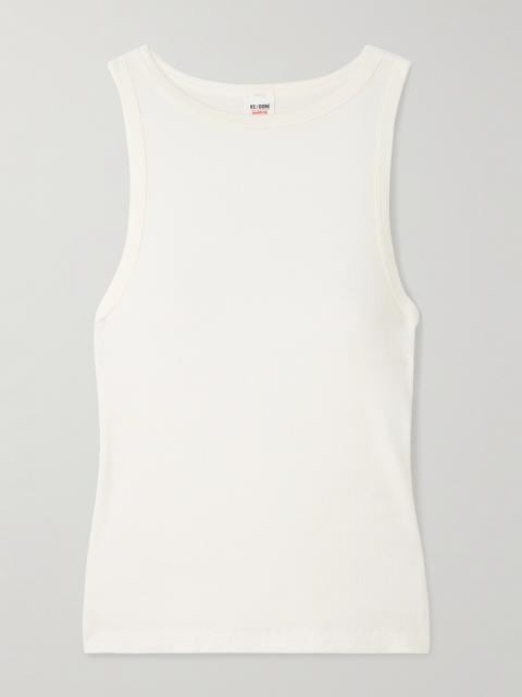 RE/DONE + Hanes Ribbed Stretch-modal Tank
