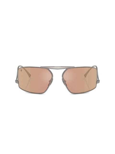 Ferrari aviator-frame sunglasses