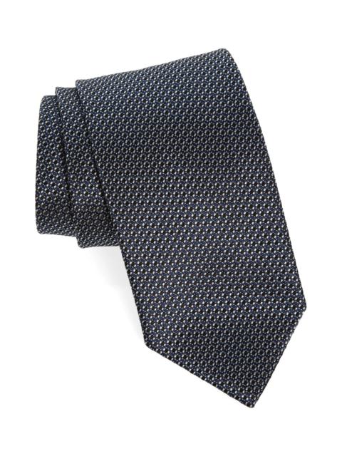 Geometric Mulberry Silk Tie