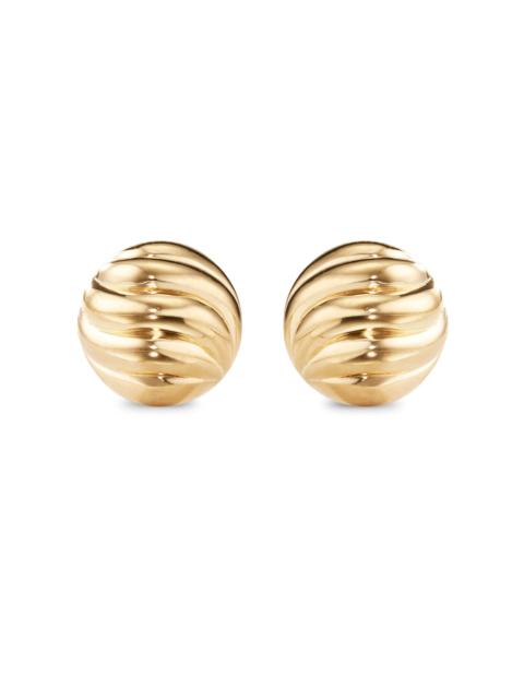 DAVID YURMAN Women's Sculpted Cable Stud Earrings in 18K Yellow Gold, 8mm - Gold