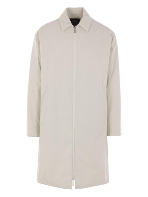 Herno pointed-collar zip coat