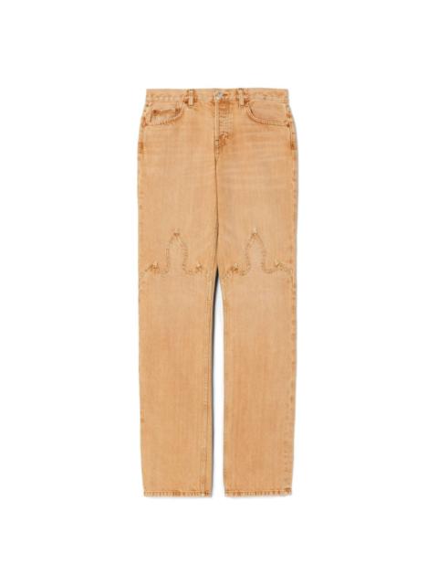 RE/DONE panelled straight-leg jeans